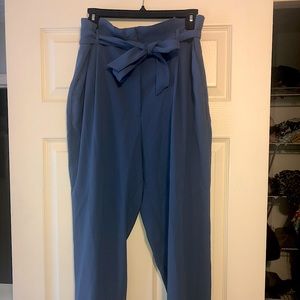 Blue PaperBag Trousers